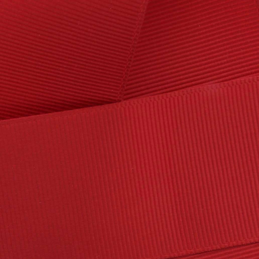 2.25" Grosgrain Ribbon Solid 250 Red 100 Yard