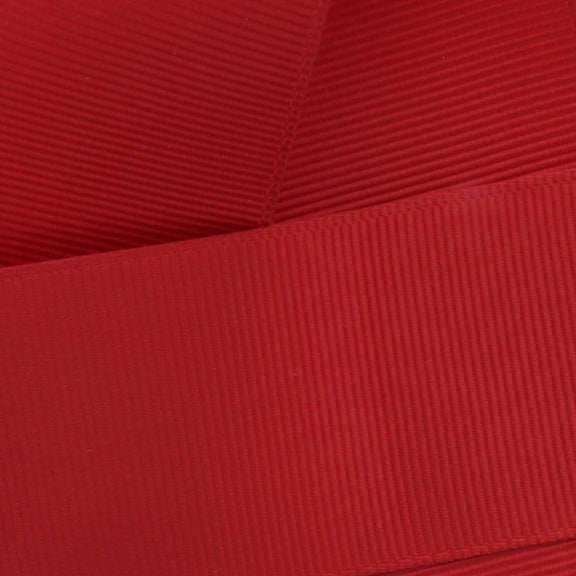 2.25" Grosgrain Ribbon Solid 250 Red 100 Yard