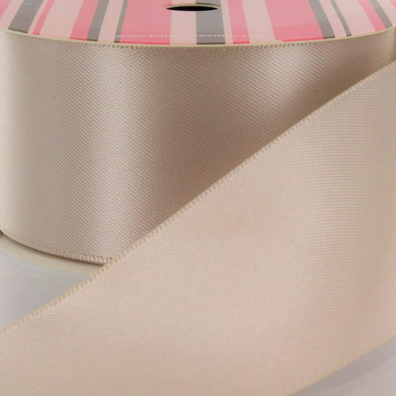 2.25" Taupe Double Faced Satin Ribbon 100yd