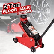 2 Ton Car Jack Lift, Heavy Duty Hydraulic Jack for SUV & Mini RV, Low Profile Design, All Steel Construction, Lifting Range 5.715.7
