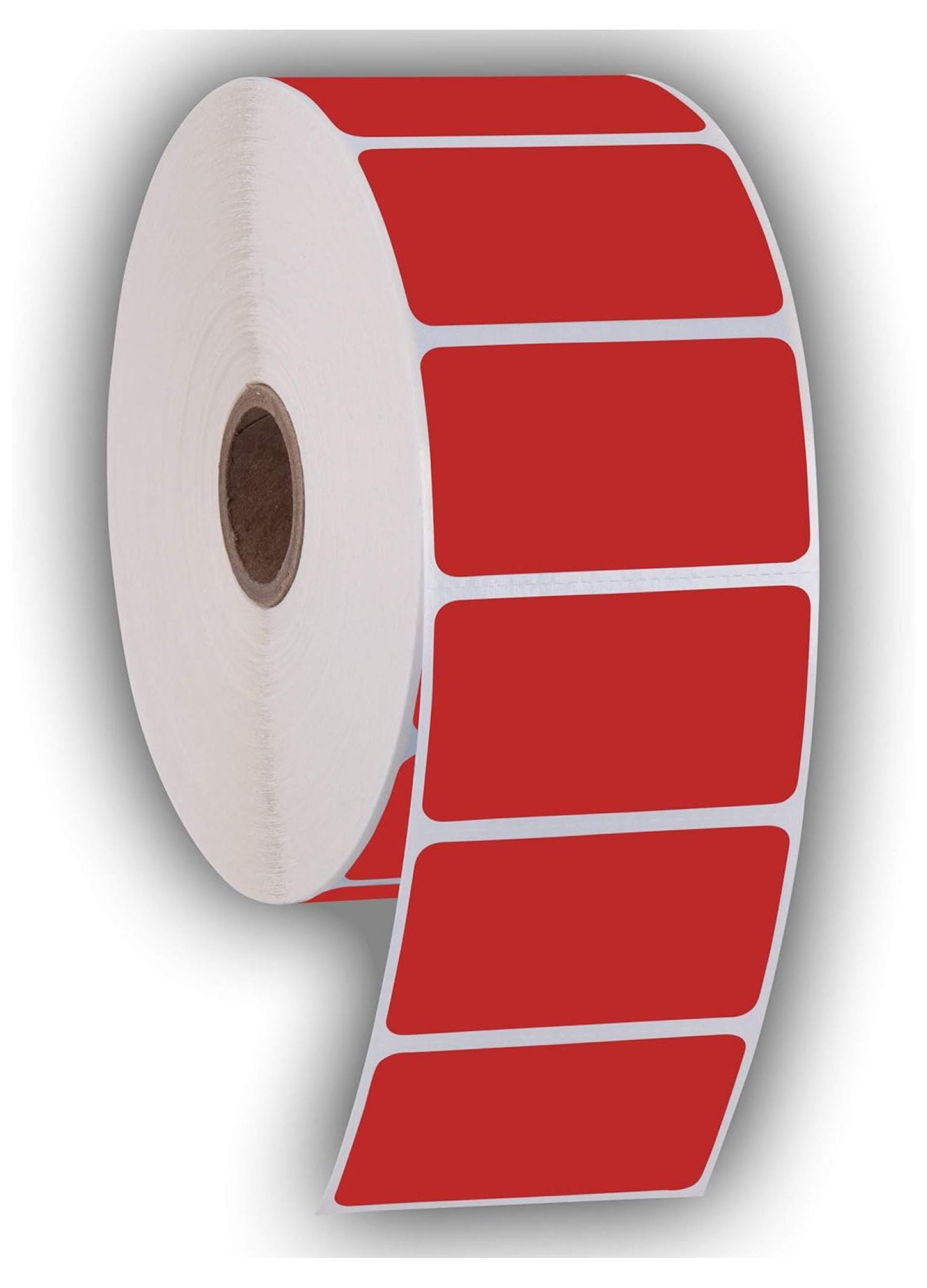 4" X 6" Direct Thermal Perforated Labels - 1 Roll, 250 Labels | Compatible With Zebra, Rollo & More (Red)