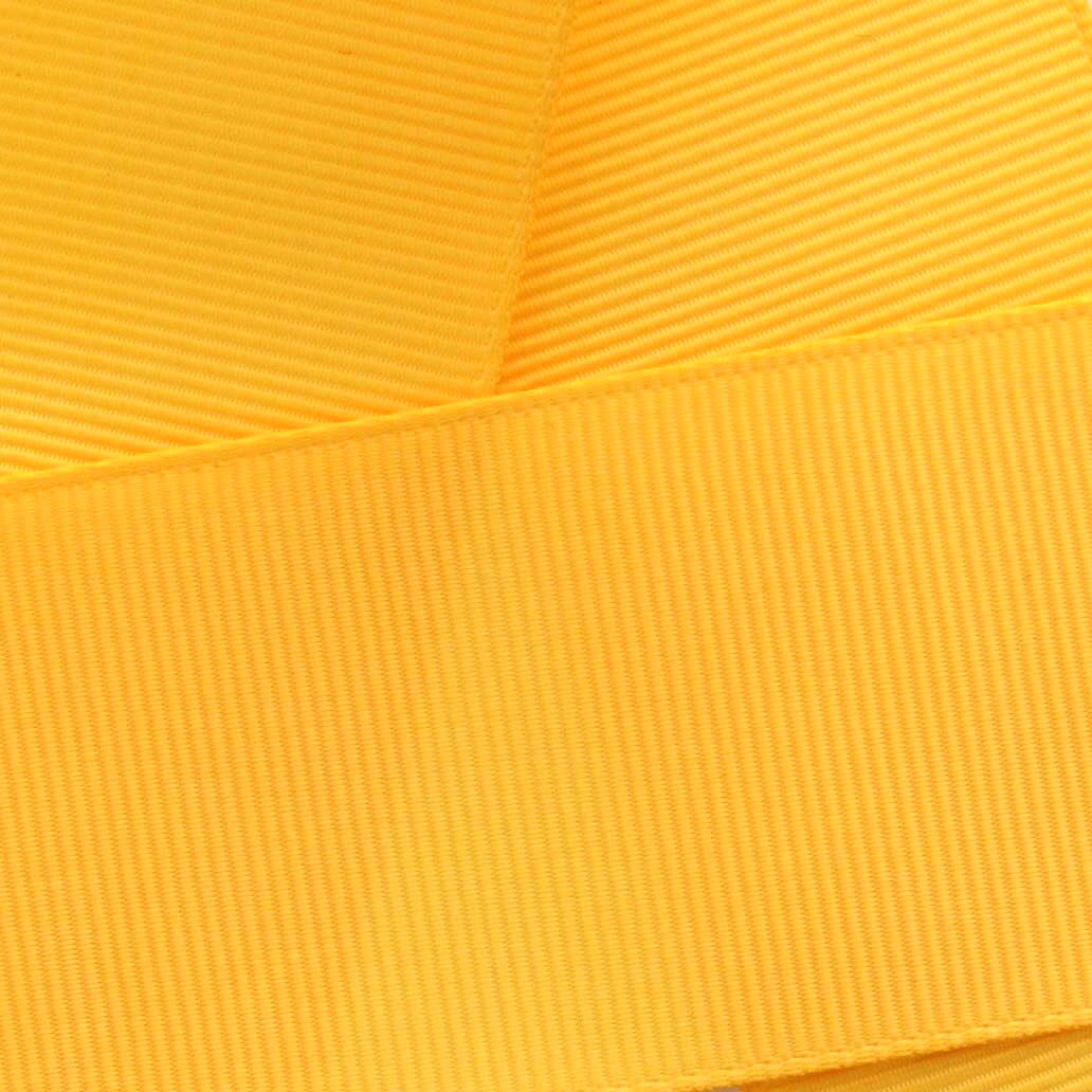 2.25" Yellow Gold Grosgrain Ribbon Solid 100 yard