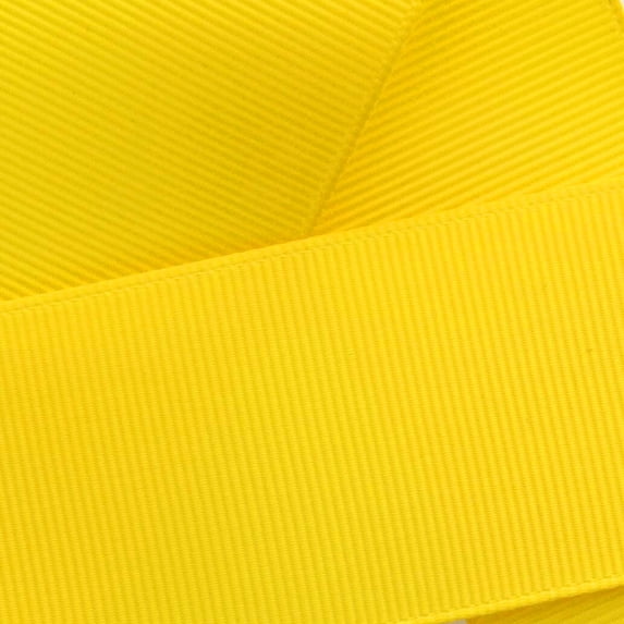 2.25" Grosgrain Ribbon Solid 645 Yellow 100 Yard