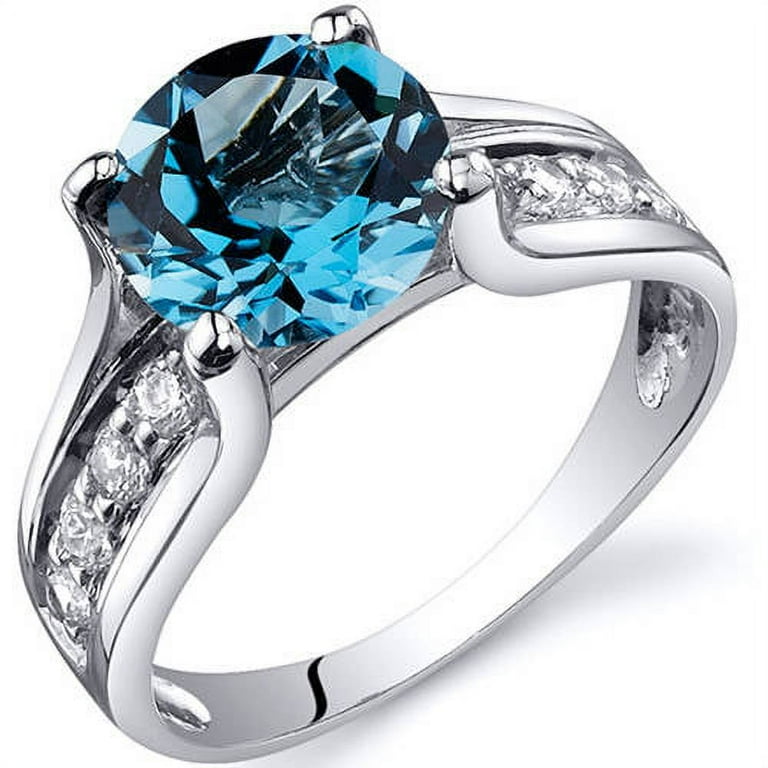 Sterling silver Topaz & CZ ring Sterling silver Topaz & CZ ring