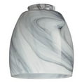 thumbnail image 1 of 2.25 in. Handblown Charcoal Swirl Glass Shade, 1 of 1