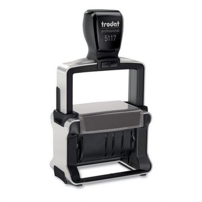 Professional 12-Message Date Stamp, Self-Inking, 2.25 x 0.38, Black Professional 12-Message Date Stamp, Self-Inking, 2.25 x 0.38, Black