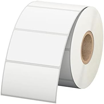 2.25" x 1.25" White Direct Thermal Labels, Replacement for Self-Adhesive Address Shipping Barcode Thermal Stickers, Compatible with Rollo & Zebra Thermal Label Printer(1 Roll, 1000 Labels)
