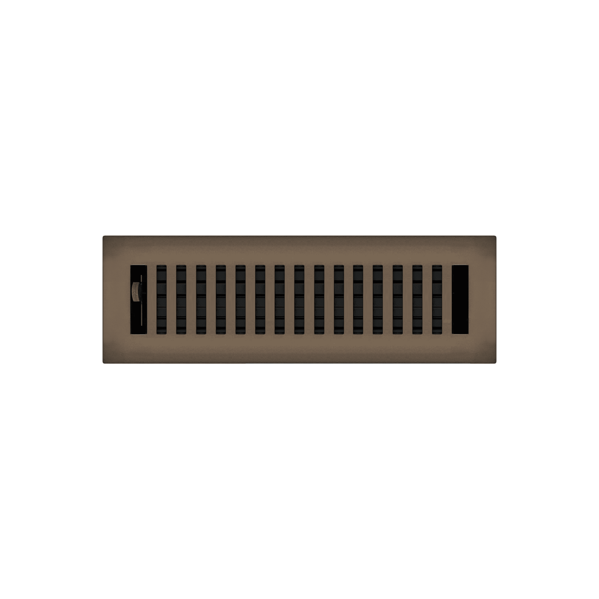 2.25" x 10" Oil Rubbed Bronze Contemporary Style Floor Register - Decorative Vent Cover