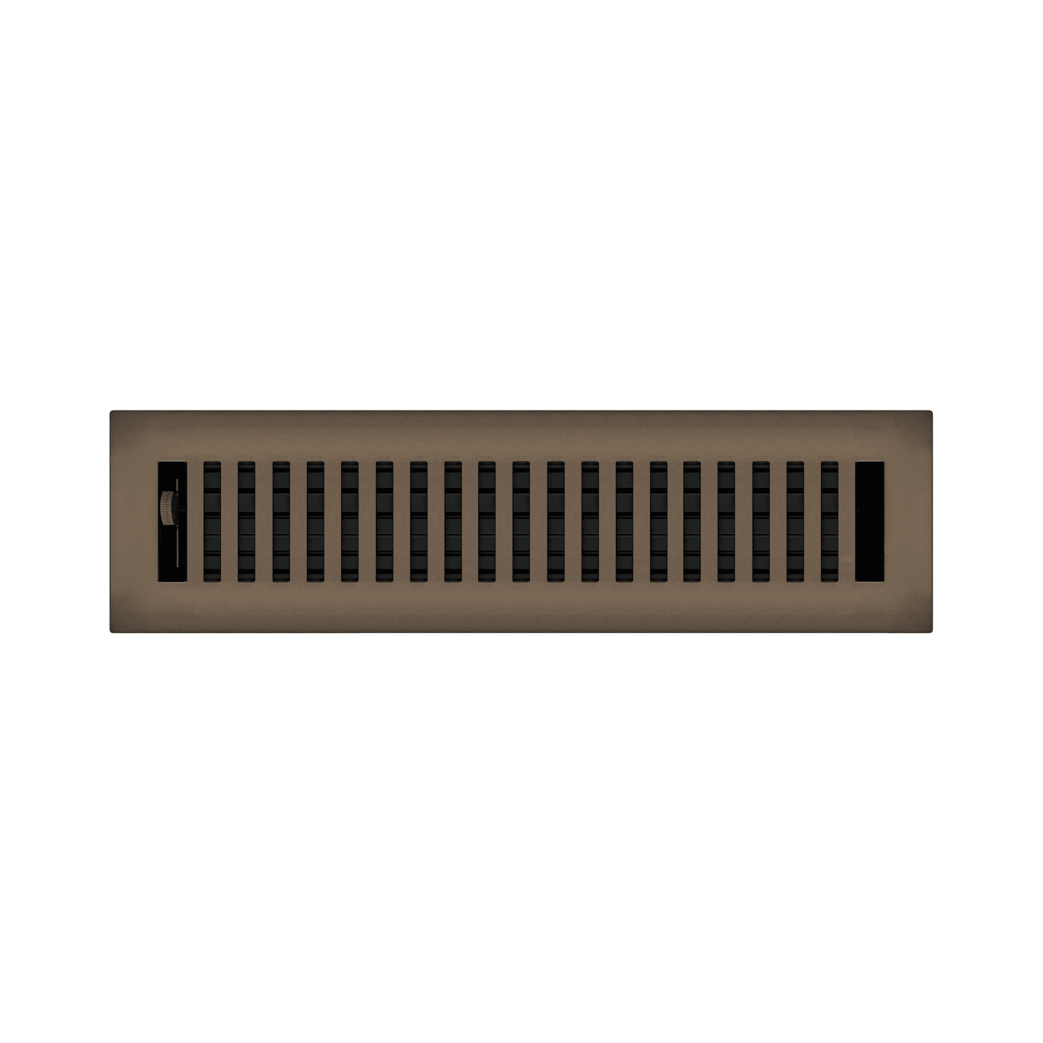 2.25" x 12" Oil Rubbed Bronze Contemporary Style Floor Register - Decorative Vent Cover