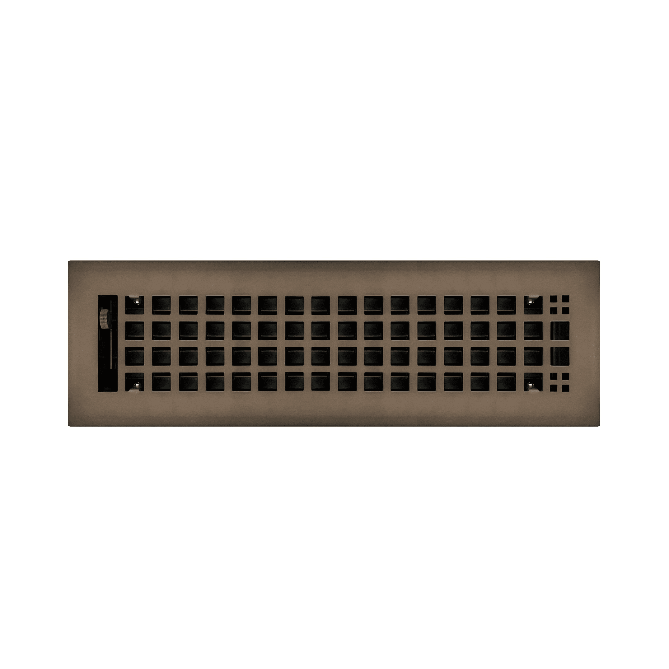 2.25" x 12" Oil Rubbed Bronze Rockwell Style Floor Register - Decorative Vent Cover