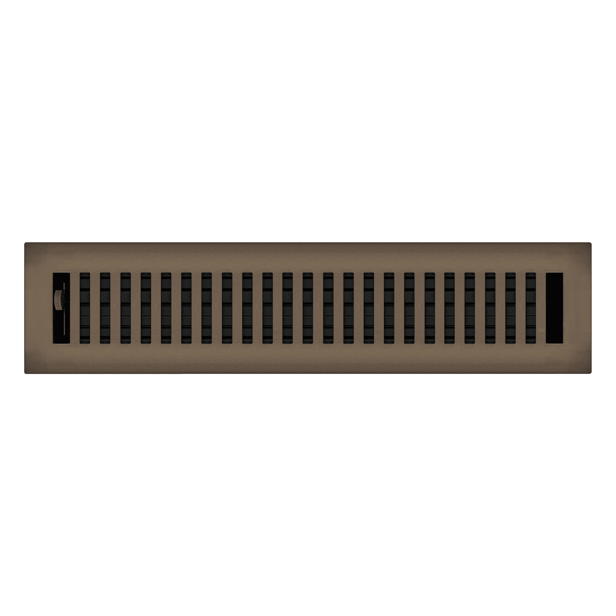 2.25" x 14" Oil Rubbed Bronze Contemporary Style Floor Register - Decorative Vent Cover