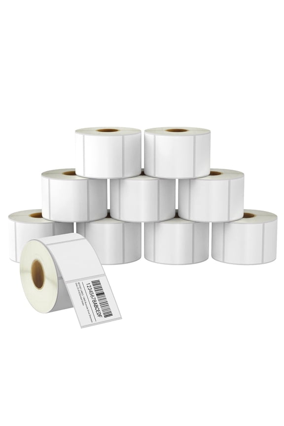 2.25" x 2" (57 mm x 51 mm) UPC Barcode & Address Labels Compatible with Zebra & Rollo Label Printer,Premium Adhesive & Perforated [10 Rolls, 7000 Labels]