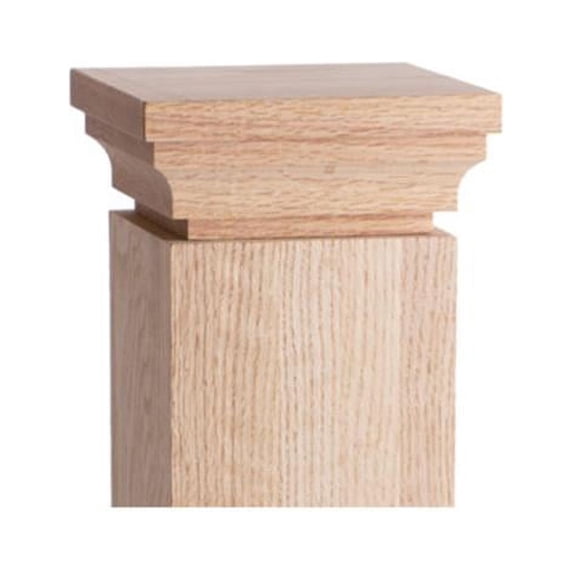 2.25 x 3.25 x 3.25 in. Wood Newel Post Cap