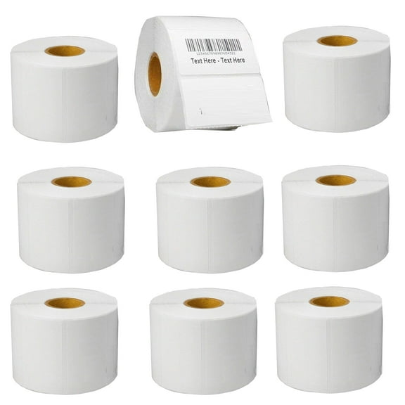 2.25"x1.25" Direct Thermal Labels (9000 Labels, 9 x 1000/Rolls) Compatible with Zebra Printer for UPC GTIN ASIN EAN Code, Shipping, Mailing Address