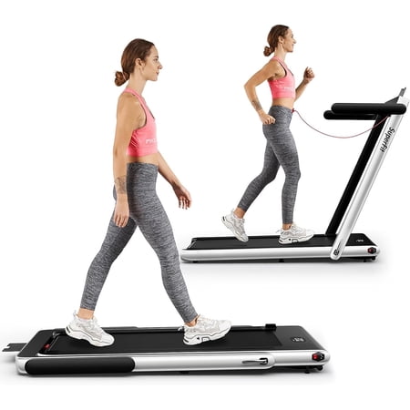 2.25HP 2 in 1 Folding Treadmill with APP Speaker Remote Control