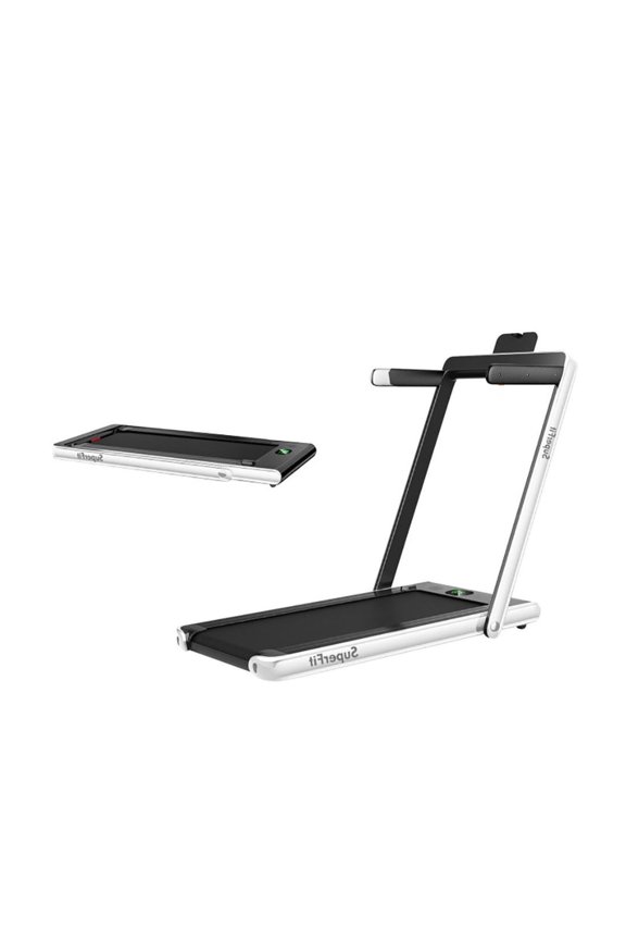 2.25HP Folding Treadmill, 2 in 1 Walking/Running Pad with App, Speaker, Remote