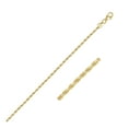 thumbnail image 1 of 2.25mm 10k Yellow Gold Solid Diamond Cut Rope Chain 24 in, 1 of 4