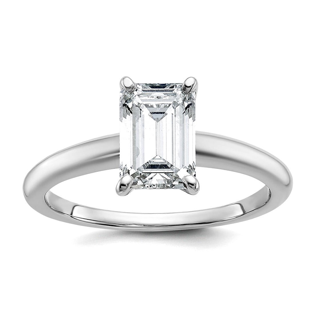2.25mm 14k Solid White Gold 1 1/4ct Cert Lab Grown Diamond VS+ F+ ...