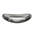 thumbnail image 1 of 2.25mm 925 Sterling Silver Ruthenium plating Stackable Polished Black Plate Wave Ring Size 10 Stackable Ring for Women, 1 of 2