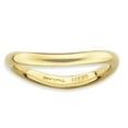 thumbnail image 1 of 2.25mm Sterling Silver Stackable Polished Gold-FlashedWave Ring - 2.5 Grams - Size 6, 1 of 2