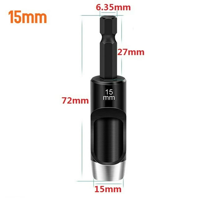 225mm Leather Hole Punching Tool Hex Shank 72mm Carbon Steel Round