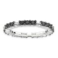 thumbnail image 1 of 2.25mm Sterling Silver Stackable Expressions Polished Black Diamond Ring - .88 dwt - Size 6, 1 of 4