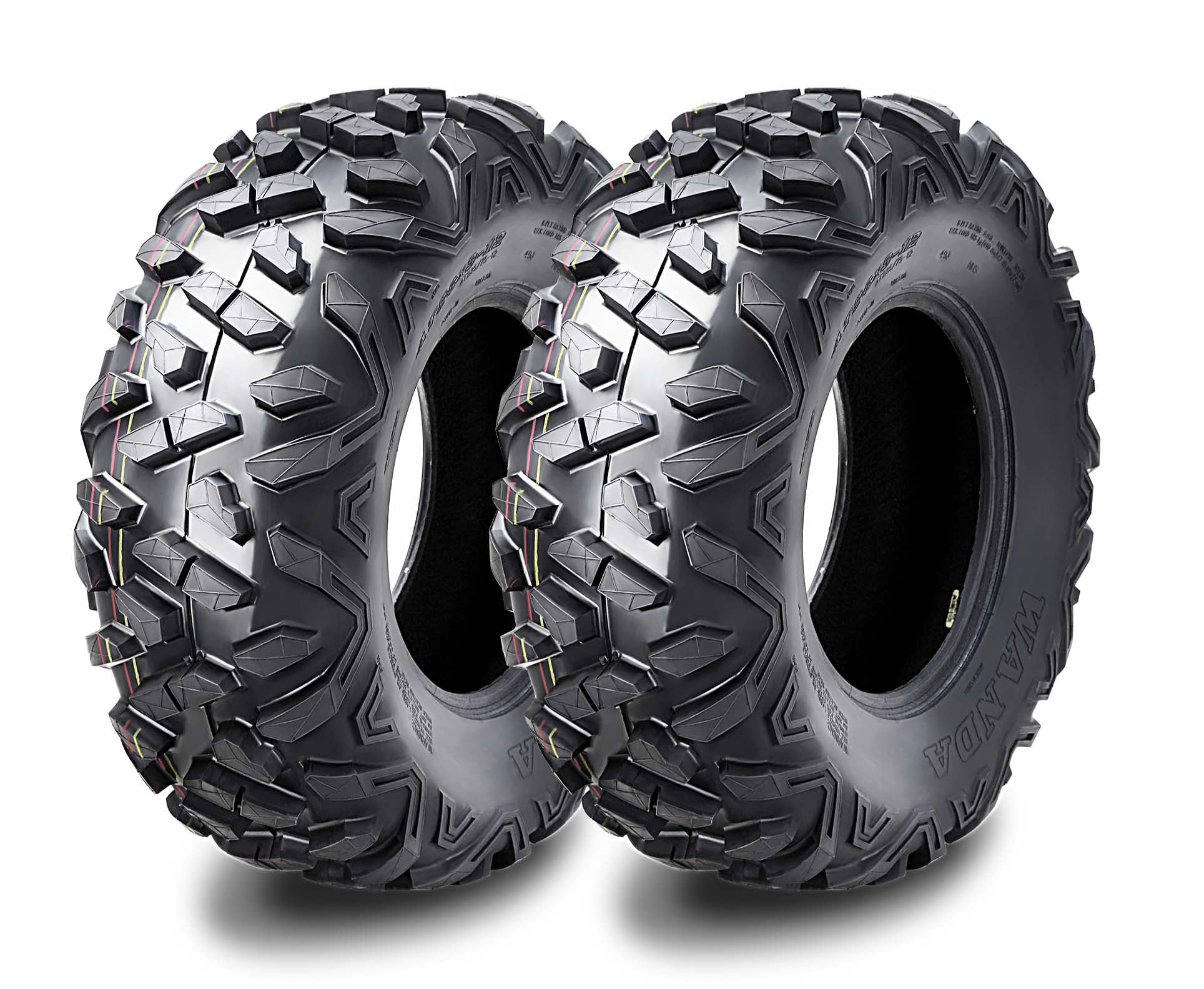 (2) 26x9R12 Radial Front Tire Set for 12-17 Kawasaki Teryx4 Base/LE/Camo 750 4X4