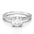 thumbnail image 1 of 2.28 Ct Brilliant Round Cut Diamond Bridal Rings For Women Solid 14K White Gold, 1 of 5