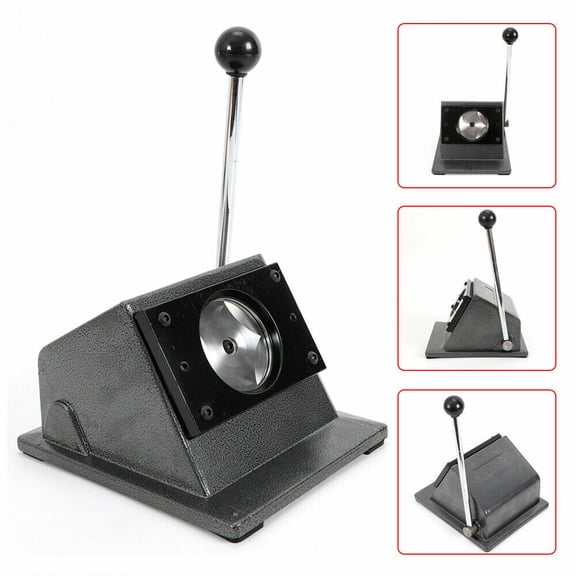 2.28 inch Button Paper Cutter, Graphic Punch Die Cutter Circle Punch Manual Circle Cutter Tool Paper Badge Maker Machine for The Production of Personalized Badges Medals Other Round Signs