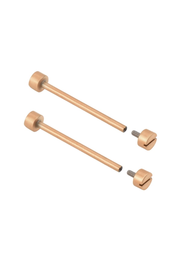 2-28MM REPLACEMENT TUBE & SCREW PIN FOR INVICTA WATCH STRAP BAND LUG ROSE GOLD