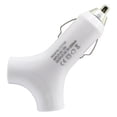 thumbnail image 1 of 2.2A Car Charger for Galaxy A51, A01 Phones - 2-Port USB DC Socket Power Adapter Plug-in White J1O for Samsung Galaxy A01 / A51, 1 of 2