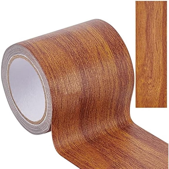 2.2Inch 15Ft Wood Grain Repair Tape Textured Adhesive Repair Tape Realistic High-Adhesive Simulation for Floor Furniture(Peru)