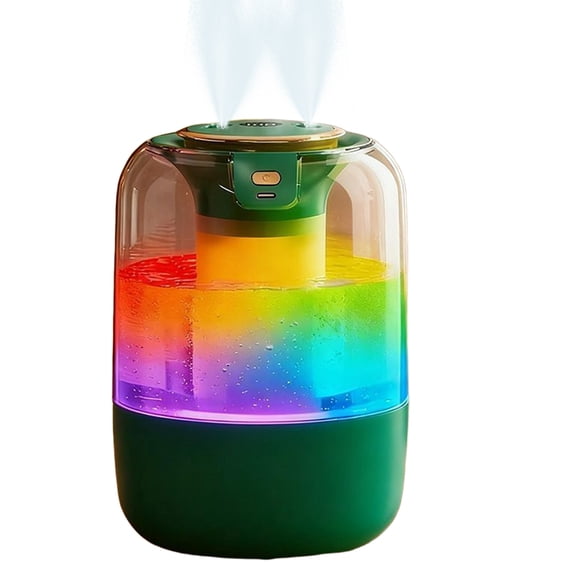 2.2L Cool Mist Humidifier for Room Home Top Fill Ultrasonic Air Humidifier and Vaporizer with Humidity Sensor,Green