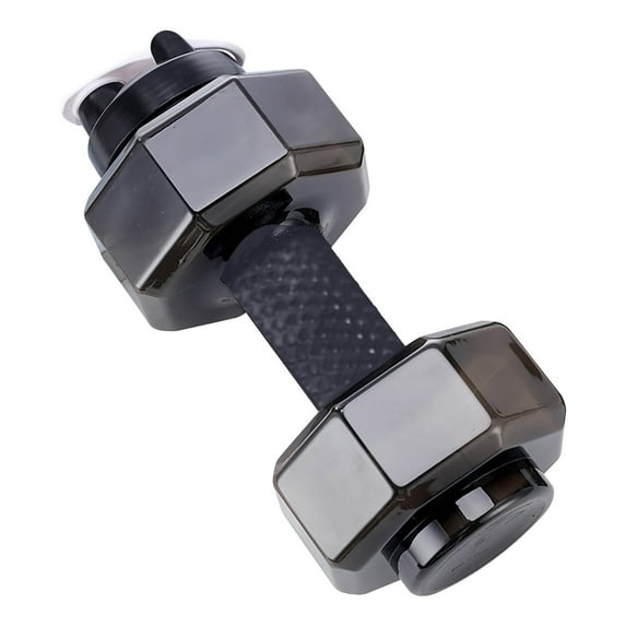 2.2L Dumbbell Water Bottle, Sports Fitness Kettle, Food-Grade Plastic, Leak-Proof, with Handle, for Gym Running Hiking, Large Capacity