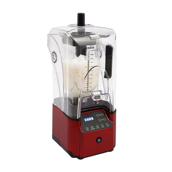 2.2L Electric Mixer Juice Machine, 2-in-1 Blade, Smoothie Machine, with Soundproof Cover, Low Noise, 2200W