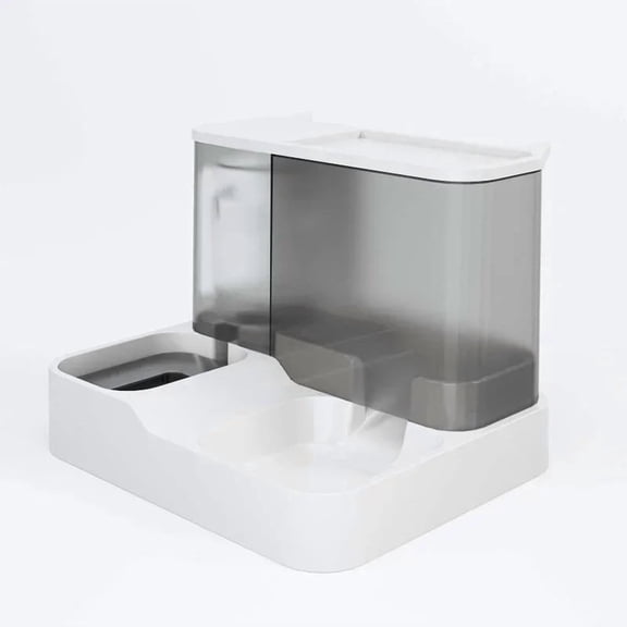 2.2L Large Automatic Smart Pet Dog Feeder Drinking Fountain Plastic Dog Food Bowl Pets 2 in 1 Water Dispenser