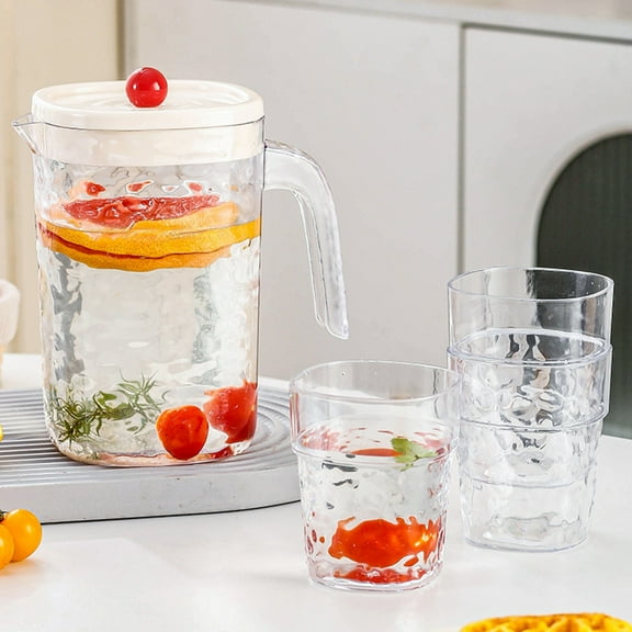 2.2L Lemonade Dispenser Fridge Juice Container, Kettle Cute Juice Containers for Fridge, Refrigerator Water Dispenser for Kitchen Home Summer Party Bar Wedding