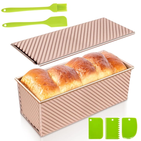 2.2LB Loaf Pan for Pullman Loaf Pan With Lid, Premium Nonstick Sandwich Bread Loaf Pan For Homemade Sourdough Bread For Baking, Square Bread Pan With Lid Bakeware