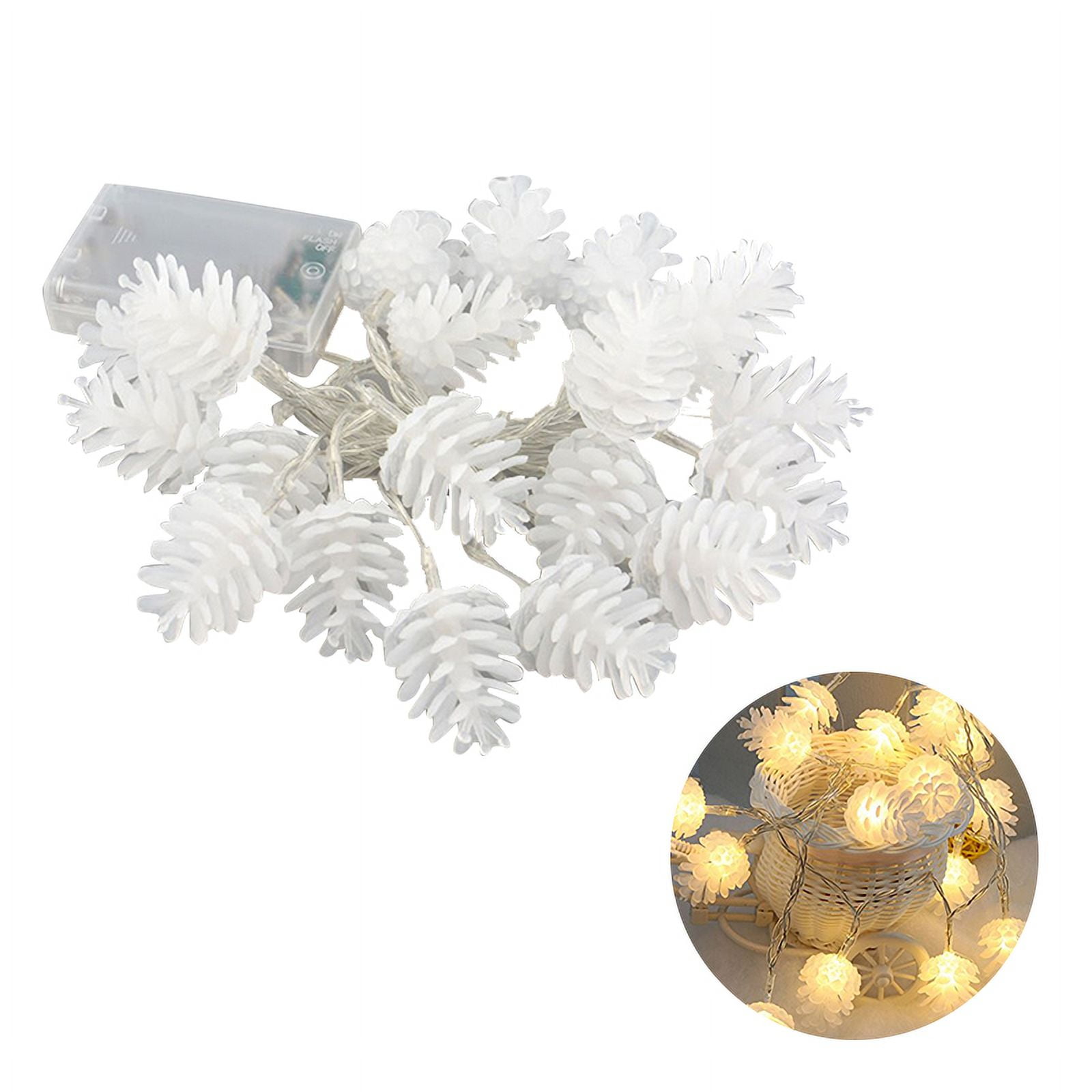 2.2M 20 LED Simulated Pinecone String Lights Pine Cone Lamp Pinecone