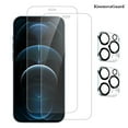 thumbnail image 1 of [2+2Pack]For iphone 12 Pro Max Screen Protector with Camera Lens Protector,Sensor Protection,Dynamic Island Compatible,Case Friendly Tempered Glass Film[9H Hardness]designed for 12 Pro Max, 1 of 7