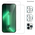 thumbnail image 1 of [2+2Pack]For iphone 13 Pro Max Screen Protector with Camera Lens Protector,Sensor Protection,Dynamic Island Compatible,Case Friendly Tempered Glass Film[9H Hardness]designed for 13 Pro Max, 1 of 6