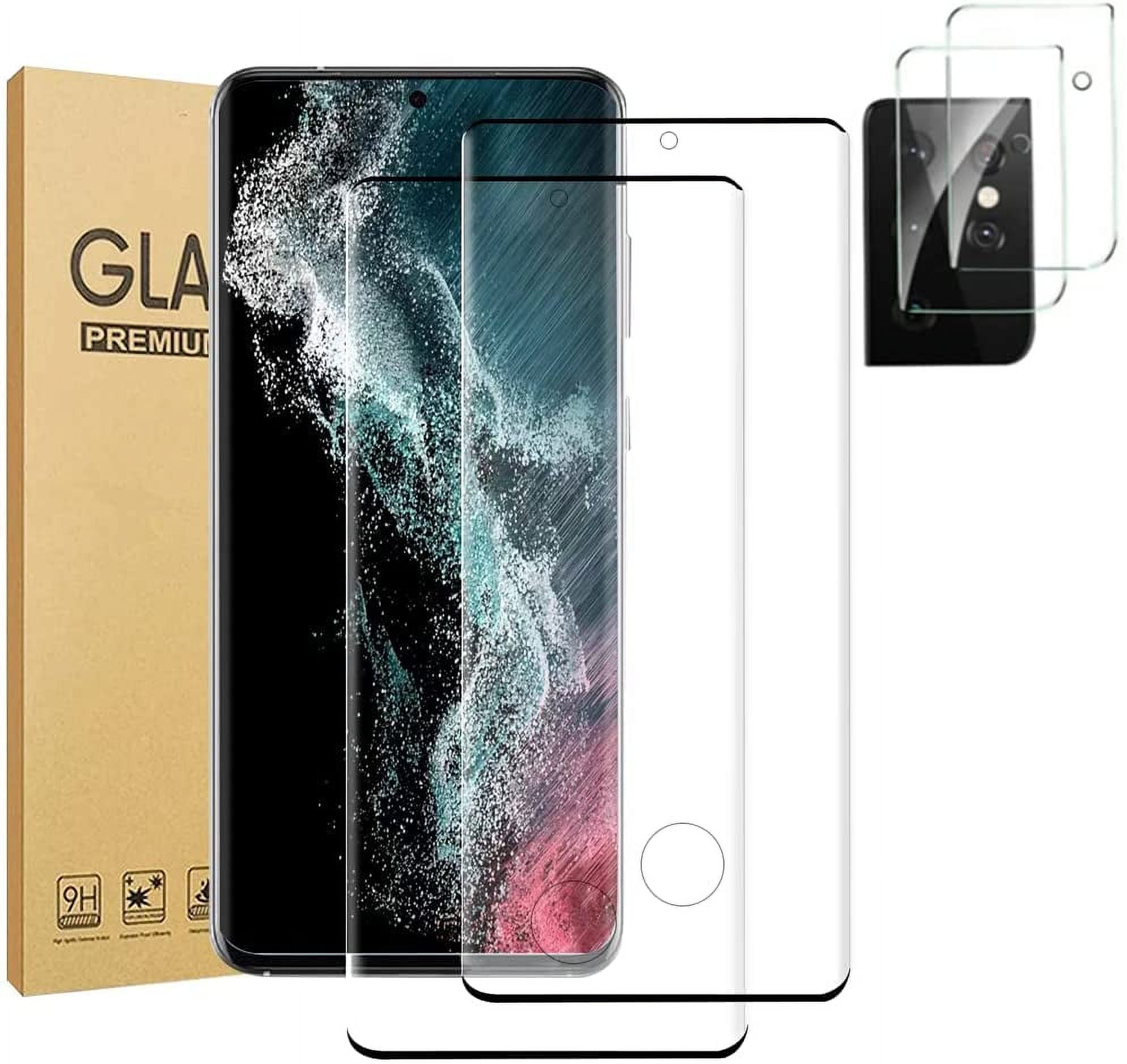 2+2Pack] Galaxy S21 Ultra Screen Protector, with Camera Lens