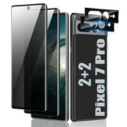 [2+2Pack] for Google Pixel 8 pro Screen Protector and Camera Lens Film [Privacy Tempered Glass Protector] [9H Hardness] [No-Bubble] [3D Full Coverage] for Google Pixel 8 pro