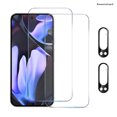 thumbnail image 1 of [2+2Pack] KisonovaGuard for Google Pixel 9 Pro Screen Protector and Camera Lens Film [Tempered Glass Protector] [9H Hardness] [No-Bubble] [3D Full Coverage], 1 of 6