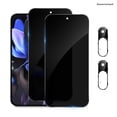 thumbnail image 1 of [2+2Pack] KisonovaGuard for Google Pixel 9 Screen Protector and Camera Lens Film [Privacy Tempered Glass Protector] [9H Hardness] [No-Bubble] [3D Full Coverage], 1 of 7