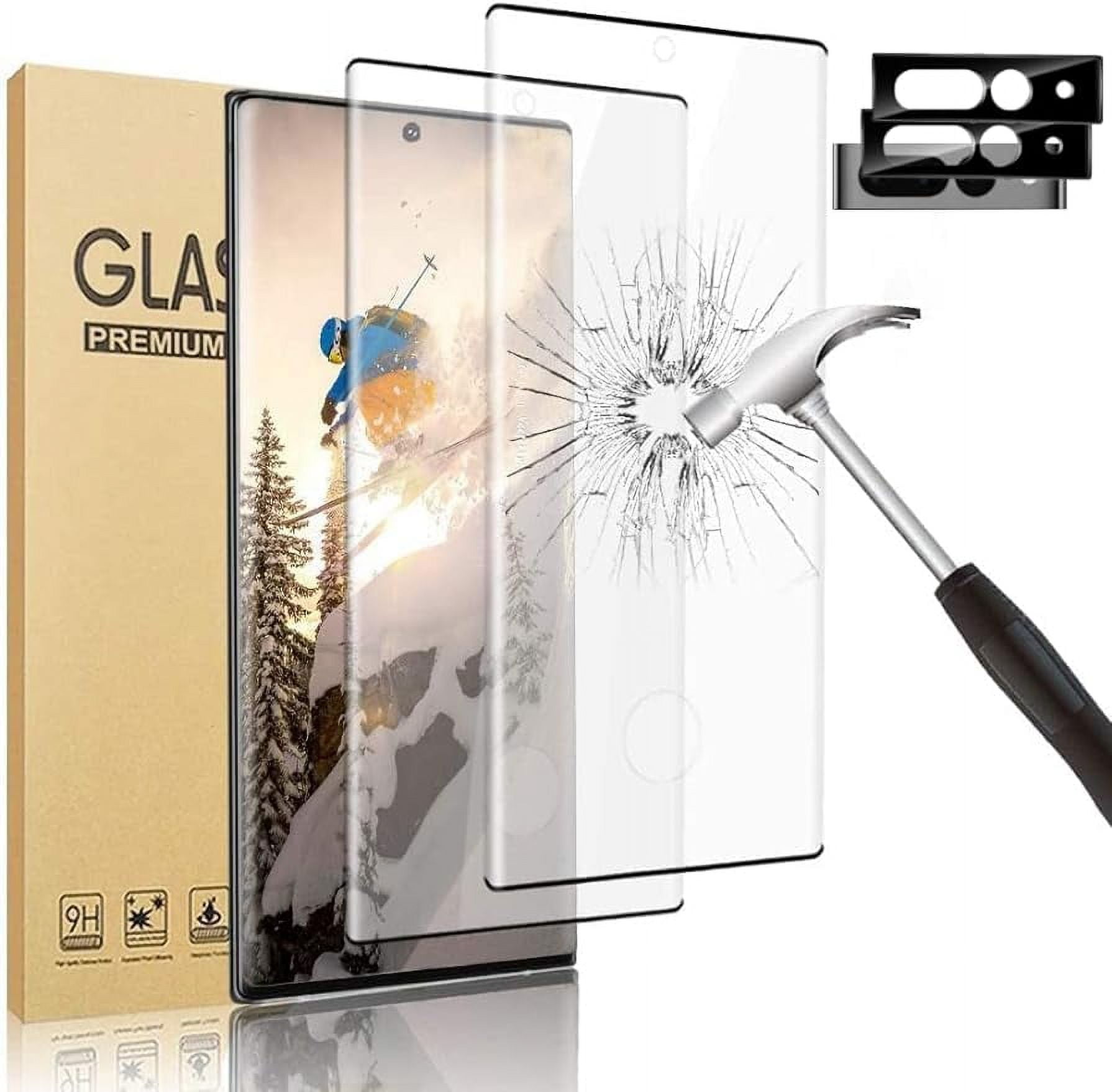 [2+2Pack] Pixel 7 Pro Screen Protector Tempered Glass + Camera Lens