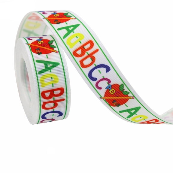 2.2cm Printed Fabric Ribbon For Crafts, Heat Transfer Ribbon DIY Butterfly Festival Wrapping And Seasonal Decoration (B)