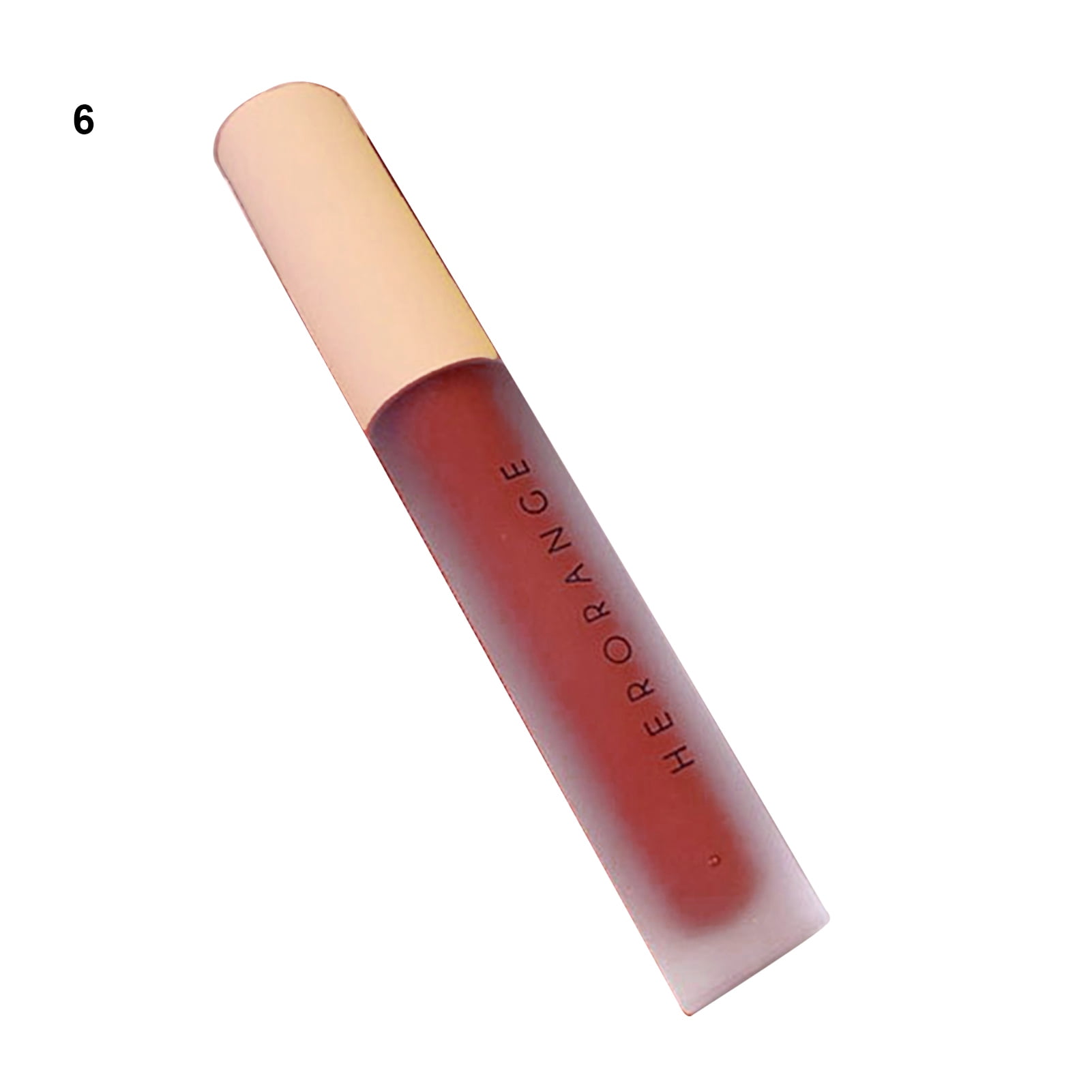 2.2g Lip Gloss Velvet Texture Moisturizing Waterproof Korean Cosmetics Matte Lipstick for Girl, #6