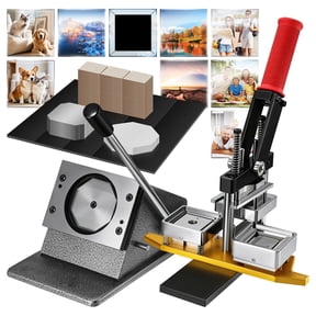 Hemoton 1Set User Friendly Black Magnet Press Machine for DIY Fridge Magnets