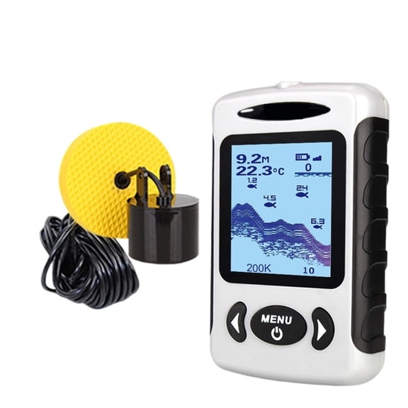 2.2inch LCD Portable Fish Finder 200KHz/83KHz Dual Sonar Frequency 100M Detector for Ice Fishing ,High Accuracy Identification